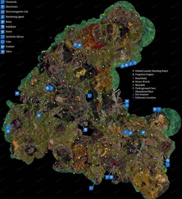 《星际裂变》地图解锁攻略 星际裂变地图资源分布