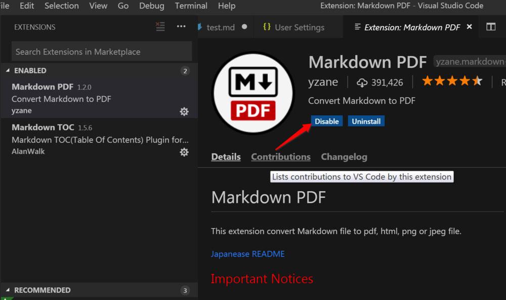 PDF插件转换PDF错误该怎么办 vscode插件Markdown