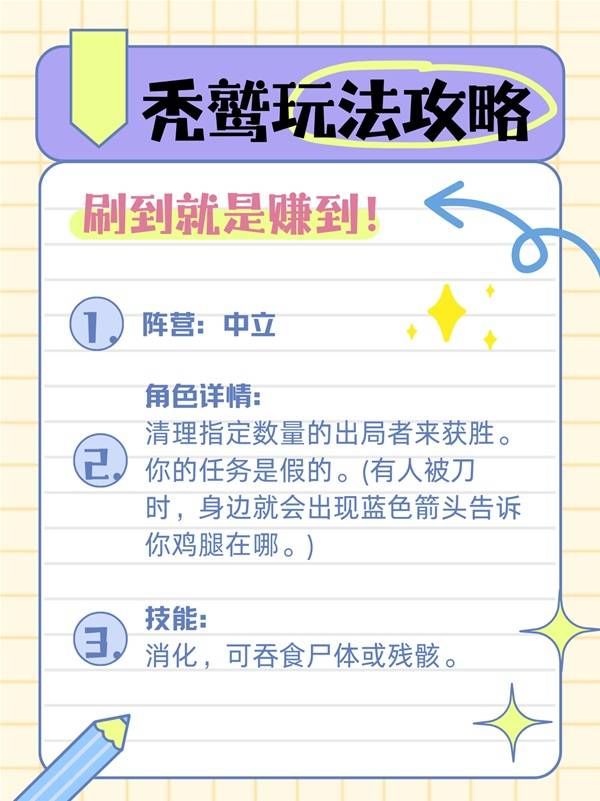 《鹅鸭杀手游》秃鹫玩法教程 鹅鸭杀秃鹫获胜条件