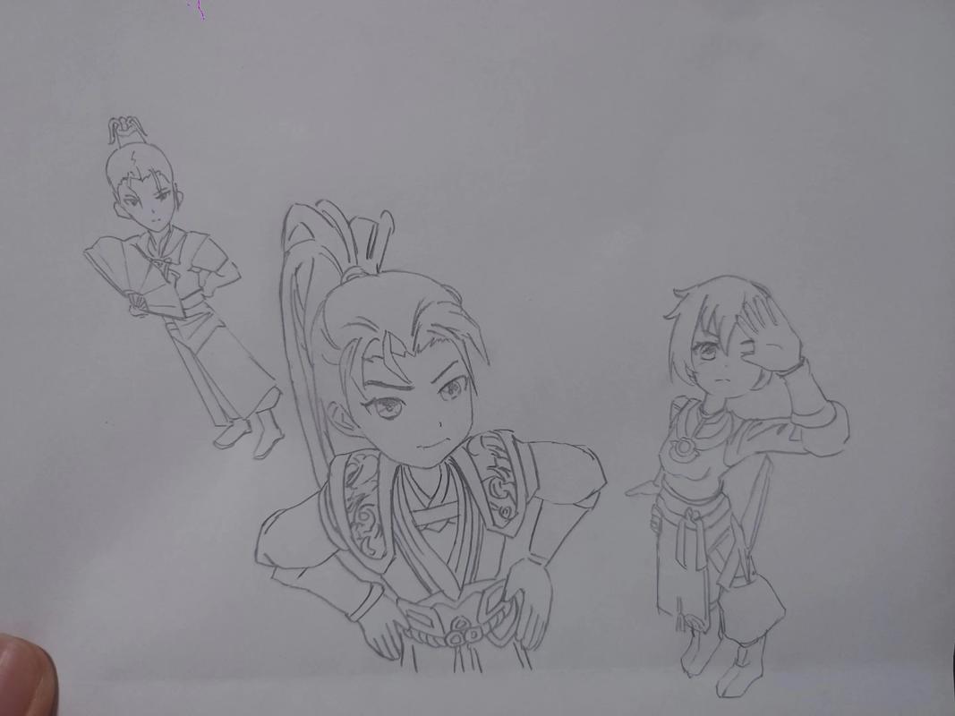 热血江湖手绘作品怎么画?3分钟教会你经典角色!