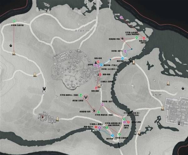 燕云十六声滹沱南岸全收集地图 滹沱南岸宝箱事知地图攻略