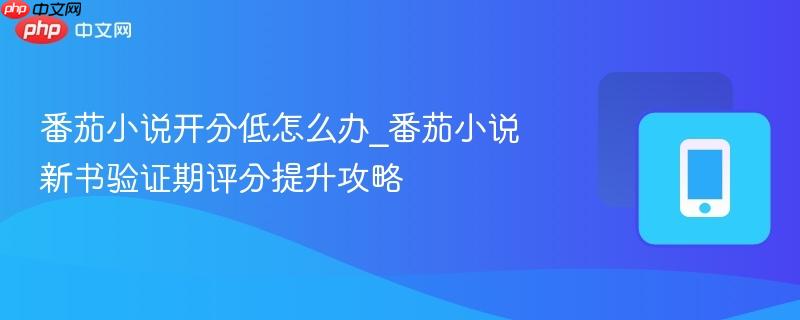  番茄小说开分低怎么办_番茄小说新书验证期评分提升攻略