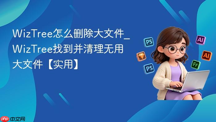  WizTree怎么删除大文件_WizTree找到并清理无用大文件【实用】