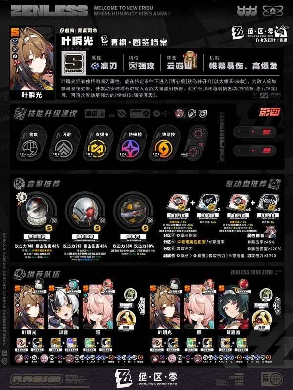 《绝区零》2.5版本新角色养成攻略